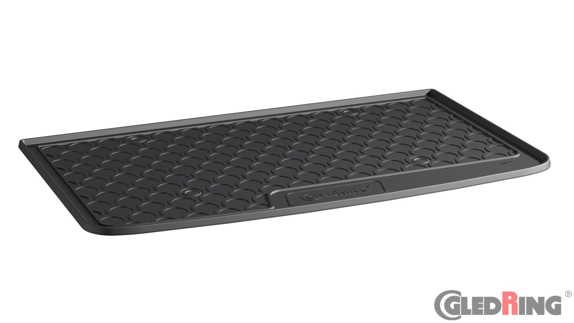 Original Gledring Premium Gummi Kofferraummatte - FIAT 500L (Unterer Boden, mit oder ohne Ersatzrad) FL 2017->